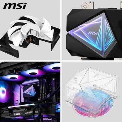 MSI MAG CORELIQUID I360 AIO CPU Liquid Cooler | Enlarged Copper Cold Plate | ARGB Blockhead & LDB Fans | Dual-Chamber Water Block | Split-Flow Radiator | Mystic Light Supported | Intel & AMD Compatible