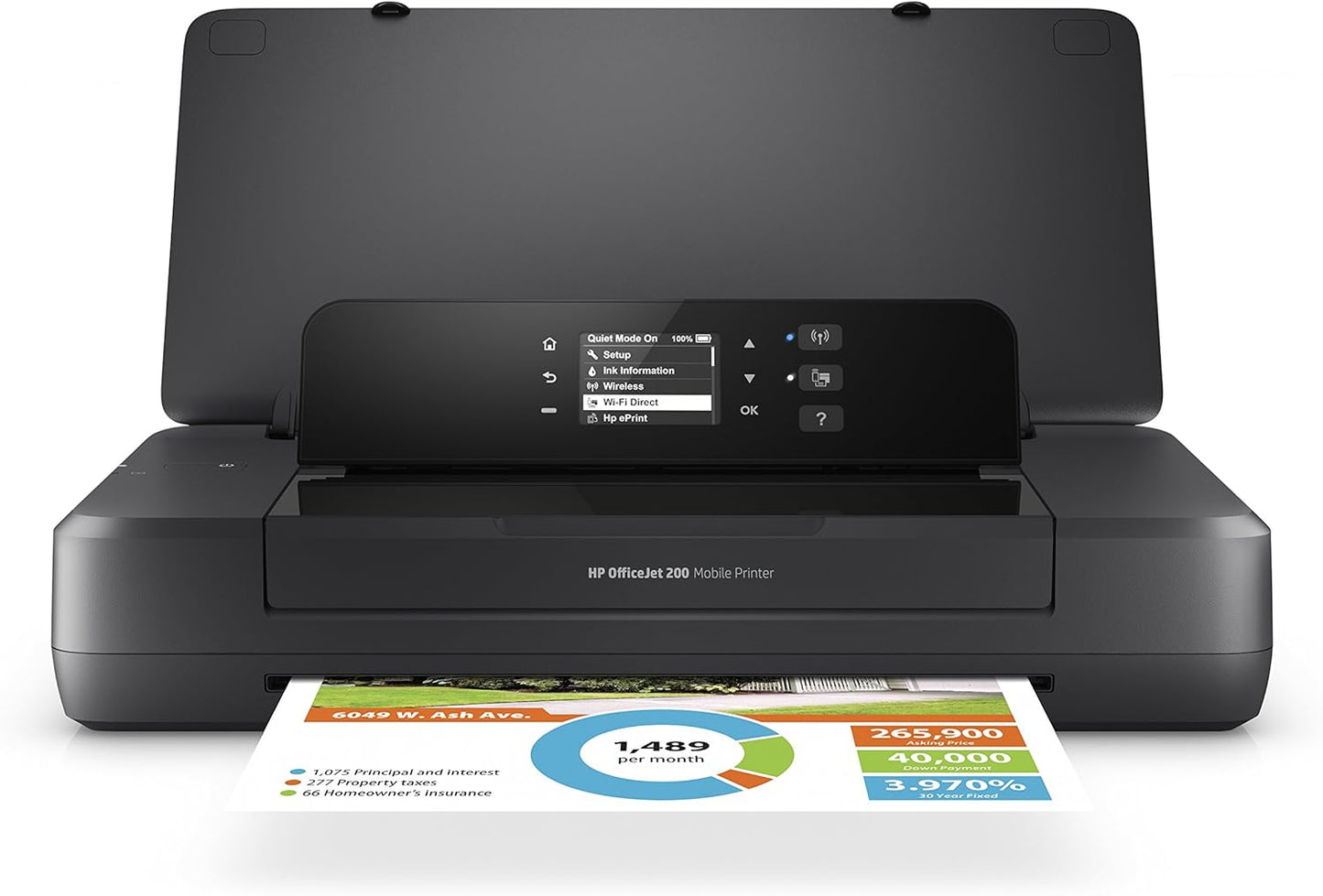 HP OfficeJet 202 Mobile Printer | Ultra-Portable Color Inkjet | Wi-Fi & USB | Up to 10 ppm Black / 7 ppm Color