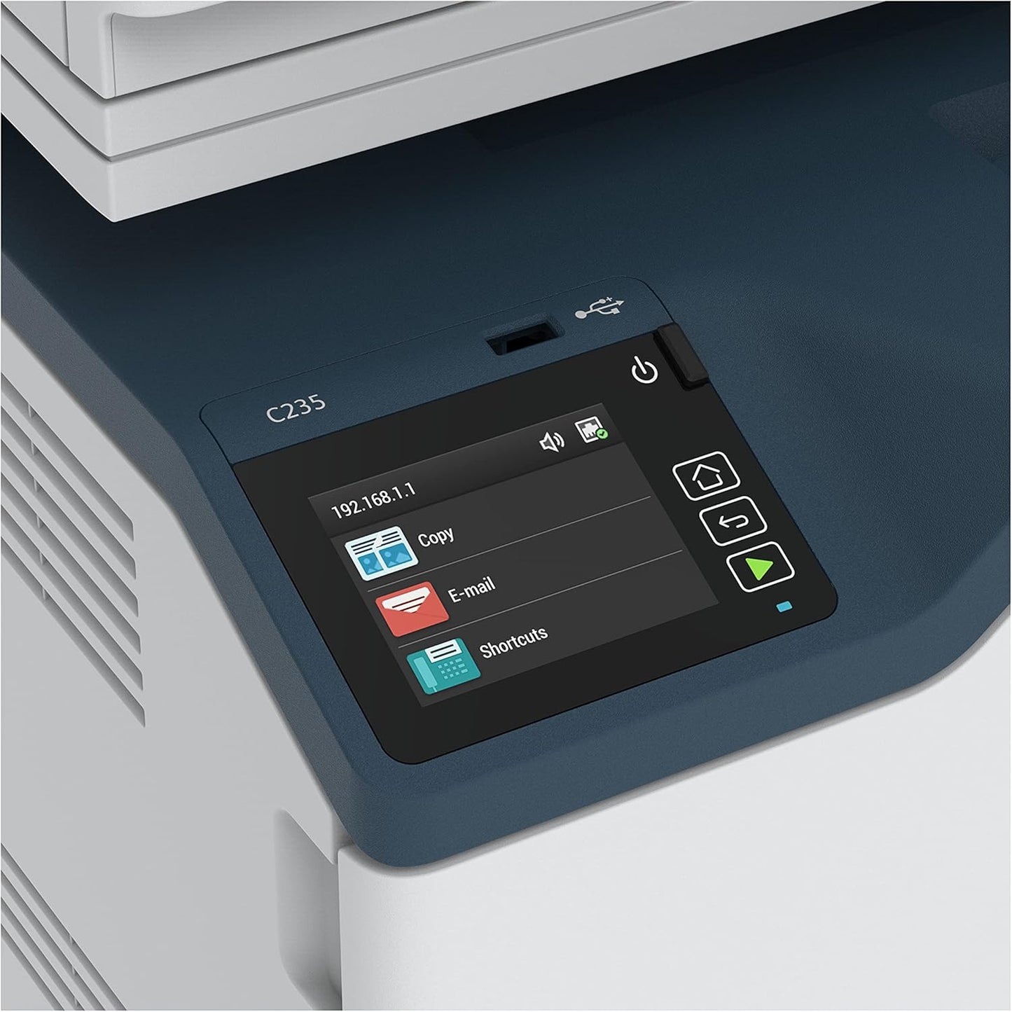 Xerox C235 Color Multifunction Printer — 4-in-1 Laser Printer (Print/Copy/Scan/Fax), Up to 24 ppm, Wireless/Ethernet/USB, Automatic Duplex, ADF, Mobile Printing