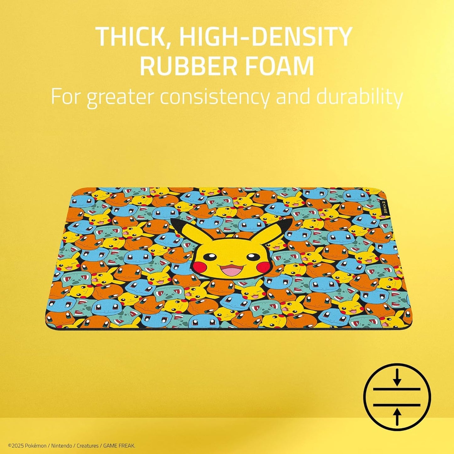 Razer Gigantus V2 Pokémon Edition - Soft Gaming Mouse Mat for Speed and Control - Micro Fabric Surface - Thick Rubber Foam - Non-Slip Base - 360 x 275 x 3 mm | Pokémon Kanto