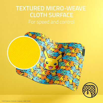 Razer Gigantus V2 Pokémon Edition - Soft Gaming Mouse Mat for Speed and Control - Micro Fabric Surface - Thick Rubber Foam - Non-Slip Base - 360 x 275 x 3 mm | Pokémon Kanto