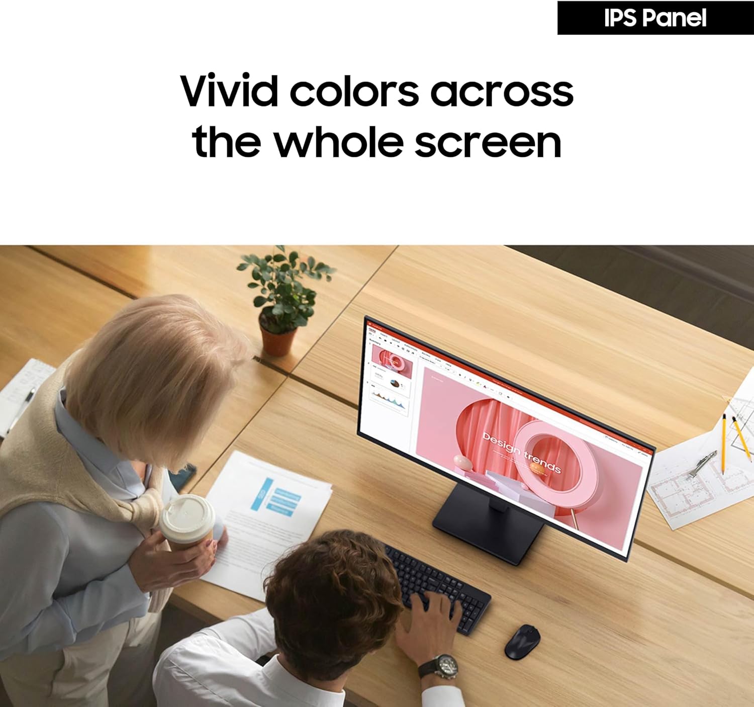 Samsung Essential S3 S30GD 24" FHD IPS Monitor – 100Hz, 5ms GTG, 250 nits, 178° Viewing Angle, VESA Mount, HDMI Input
