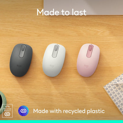 Logitech M196 Bluetooth Wireless Mouse – Compact Design, 12-Month Battery, Silent Clicks, Multi-OS Support, Comfortable Grip