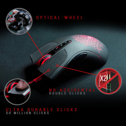 Bloody A90 Light Strike  USB Wired  Gaming Mouse