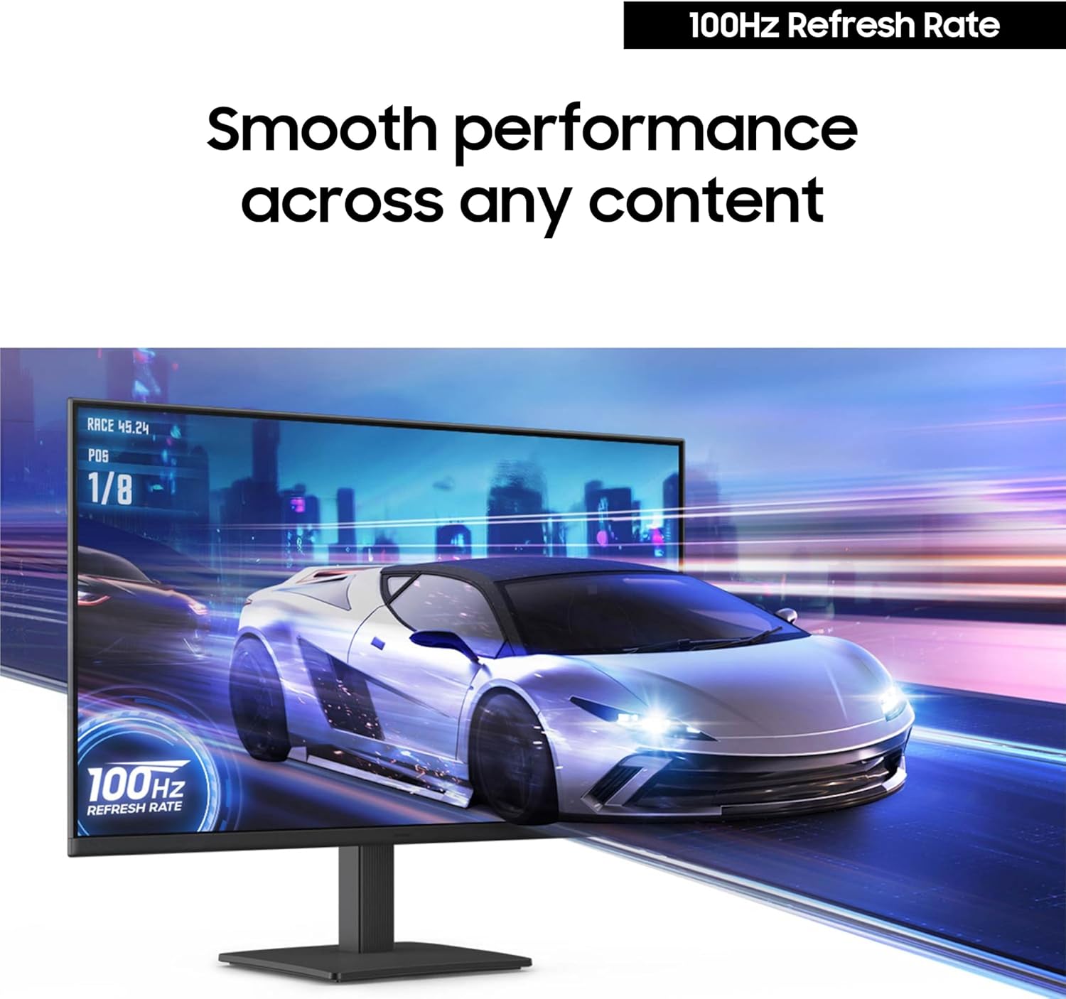 Samsung Essential S3 S30GD 24" FHD IPS Monitor – 100Hz, 5ms GTG, 250 nits, 178° Viewing Angle, VESA Mount, HDMI Input