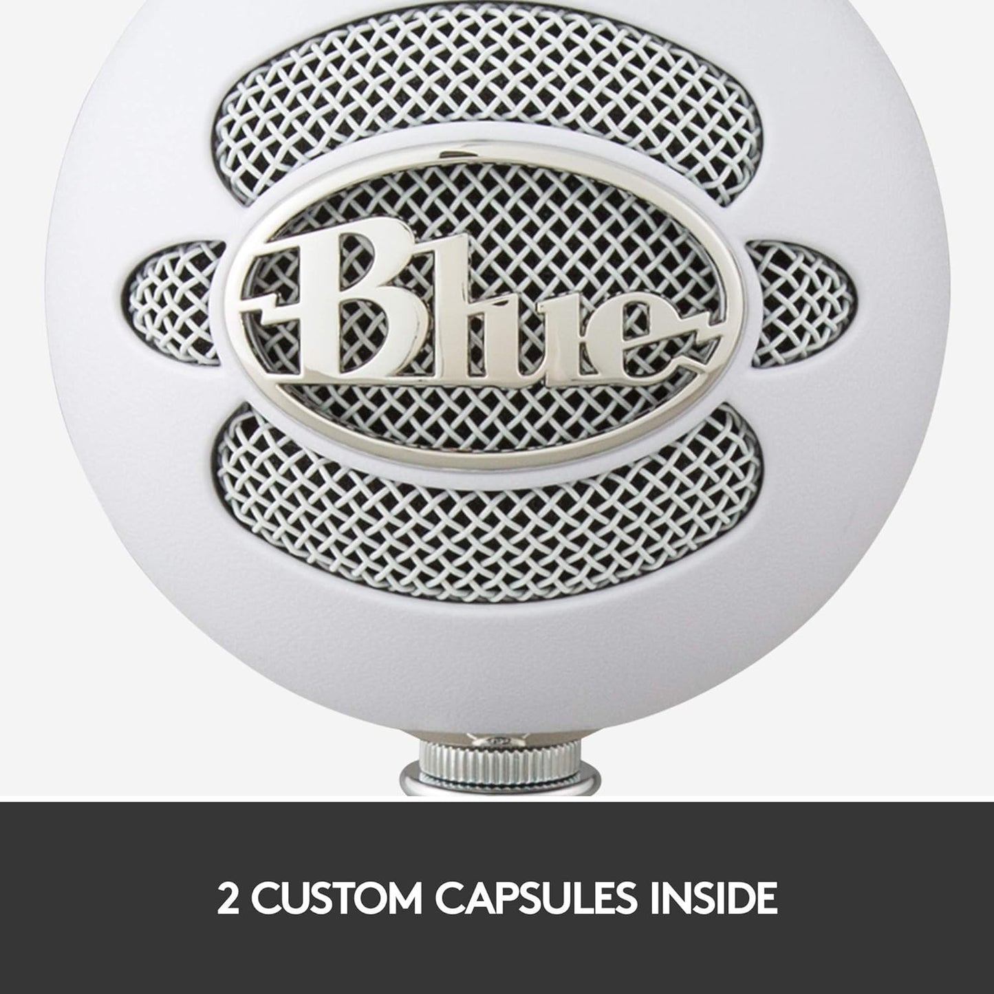 Blue Snowball iCE USB Condenser Microphone with Accessory Pack (White)