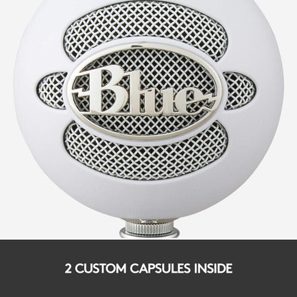 Blue Snowball iCE USB Condenser Microphone with Accessory Pack (White)