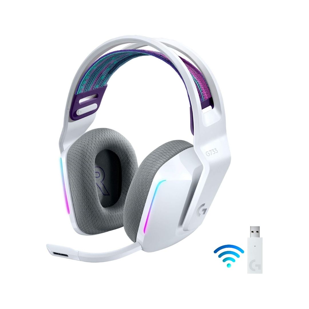 Logitech G733 Lightspeed Wireless Gaming Headset | White