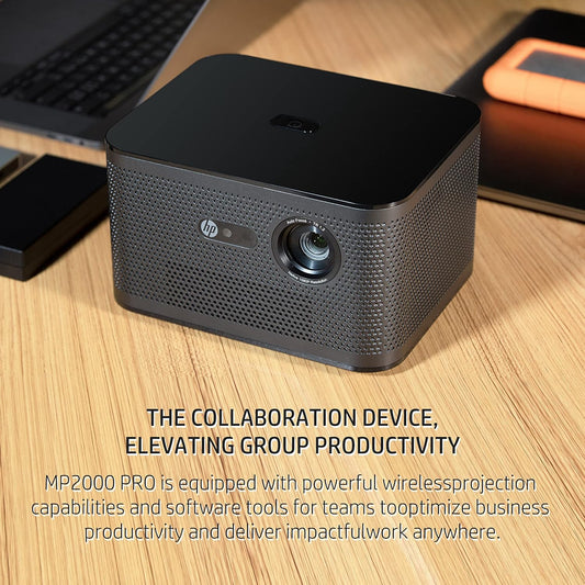 HP MP2000 PRO Full HD Smart Projector | 2 | 000 LED Lumens | Auto Focus | Wi-Fi/Bluetooth | HDMI ARC