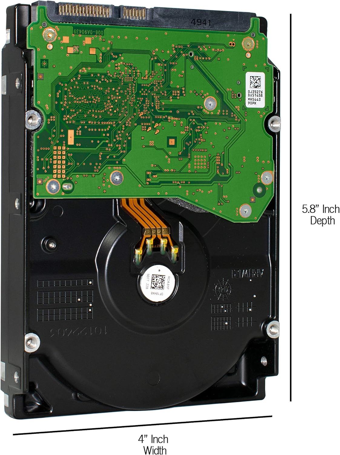 WD Ultrastar DC HC520 12TB Enterprise HDD, 3.5-Inch Internal Hard Drive, 7200RPM, SATA 6Gb/s, 256MB Cache, Helium-Filled Data Center Storage, Model HUH721212ALE600