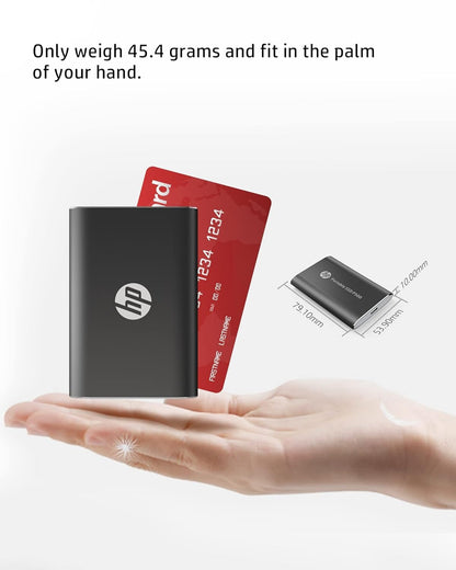 HP SSD P500 Series 250GB Portable SSD External Storage