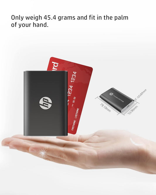 HP SSD P500 Series 250GB Portable SSD External Storage