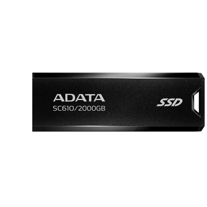 ADATA SC610 External SSD USB 3.2 Gen2 550MB/s Read 500MB/s Write Capless Slide-Out Cableless - 2TB