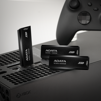 ADATA SC610 External SSD USB 3.2 Gen2 550MB/s Read 500MB/s Write Capless Slide-Out Cableless | 500GB