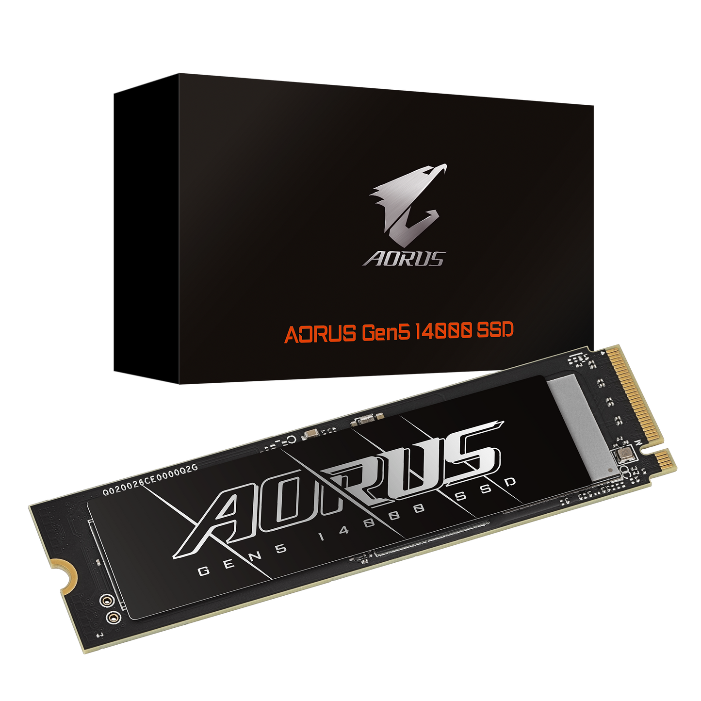 Gigabyte AORUS Gen5 14000 SSD 2TB – PCIe 5.0 M.2 NVMe 2.0, 14,500 MB/s Read, 12,700 MB/s Write, 232-Layer 3D TLC NAND