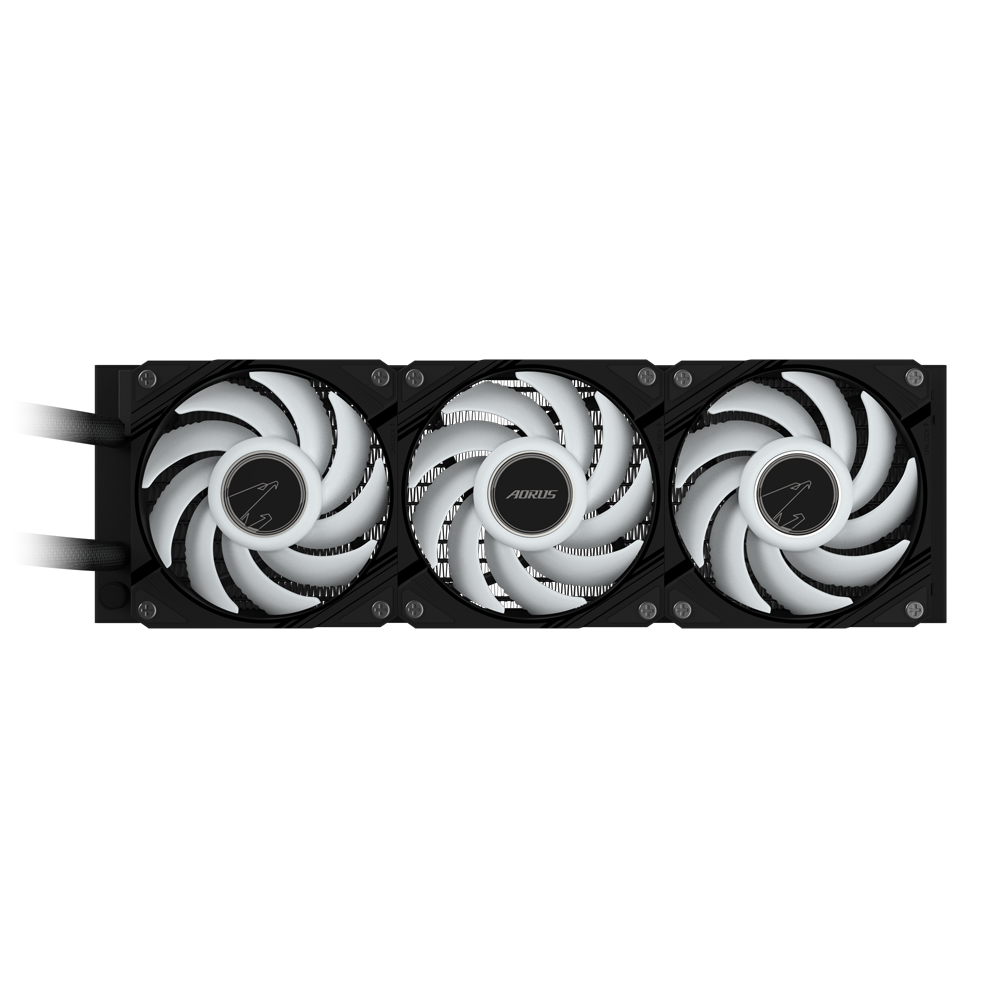 GIGABYTE AORUS WATERFORCE II 360 ARGB AIO Liquid CPU Cooler | 3x120mm Fans | 330° Rotatable Block | Universal Socket Support