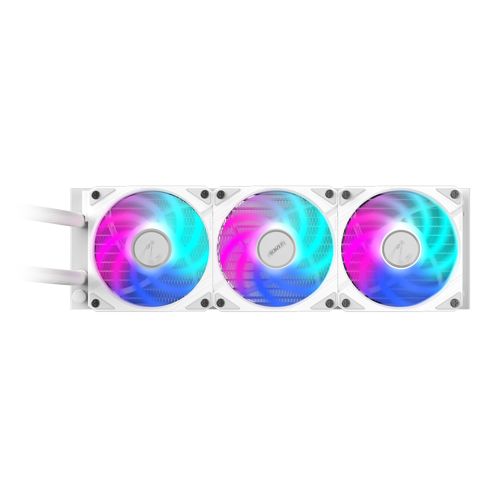 GIGABYTE AORUS WATERFORCE II 360 ARGB AIO Liquid CPU Cooler | 3x120mm Fans | 330° Rotatable Block | Universal Socket Support