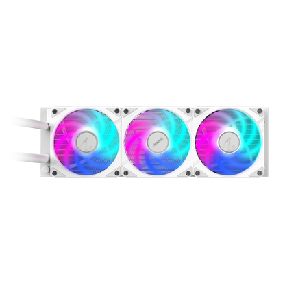 GIGABYTE AORUS WATERFORCE II 360 ARGB AIO Liquid CPU Cooler | 3x120mm Fans | 330° Rotatable Block | Universal Socket Support