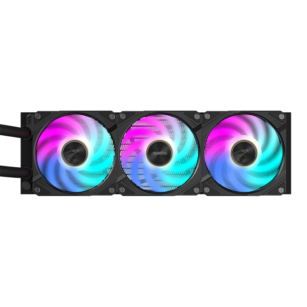 AORUS WATERFORCE X II 360 Liquid Cooler | 360mm Radiator | LCD Display | ARGB Fans | Intel & AMD Socket Support