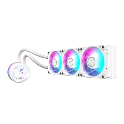 AORUS WATERFORCE X II 360 Liquid Cooler | 360mm Radiator | LCD Display | ARGB Fans | Intel & AMD Socket Support
