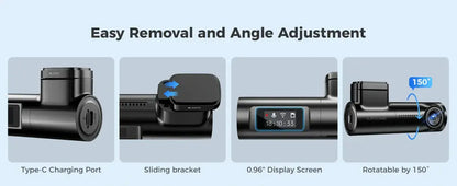 AZDOME M330 MAX Mirror Dash Cam 2-Channel 4K UHD Front & Rear Recording | Smart Rearview Mirror Camera | Built-in WiFi | Night Vision | Parking Monitor | G-Sensor | Loop Recording