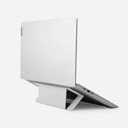MOFT Laptop Stand for Desk | Adhesive Airflow Laptop Cooling Riser for Heat Dissipation with 2 Adjustable Viewing Angles | Foldable & Portable Computer Stand Compatible with Laptops 11"-16"