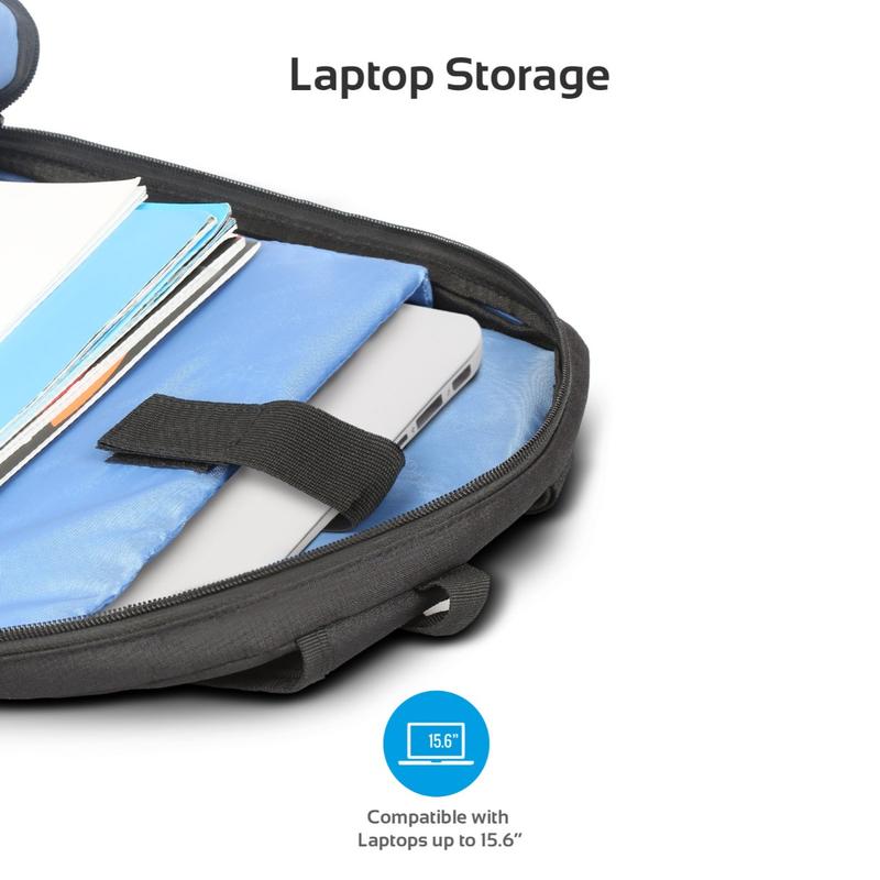 Promate Alpha-BP Laptop Backpack | Anti-Theft | Water-Resistant | Fits up to 15.6″ Laptop