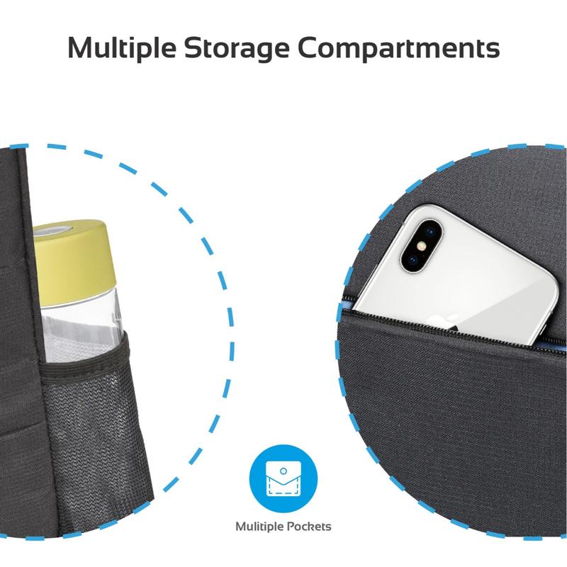 Promate Alpha-BP Laptop Backpack | Anti-Theft | Water-Resistant | Fits up to 15.6″ Laptop