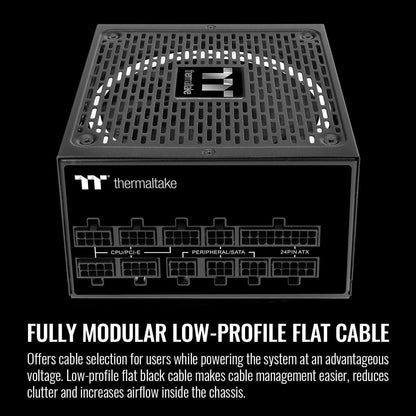 Thermaltake Toughpower GF1 1200W | 80 PLUS Gold Fully Modular ATX PSU | Smart Zero 140 mm Fan