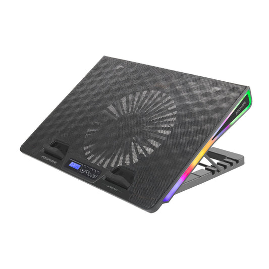 Vertux Arctic RGB Gaming Cooling Pad | Adjustable Height | 800RPM Fan | 17" Laptop Support