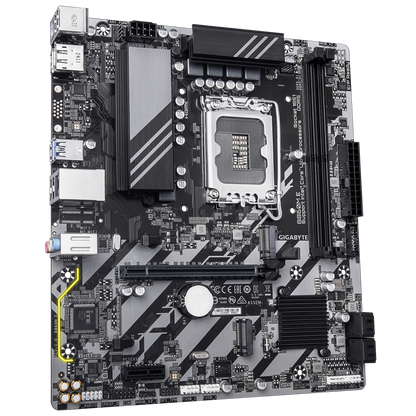 Gigabyte B860M E mATX Motherboard | LGA 1851 (Intel Core Ultra 2) | DDR5 up to 9 | 066 MT/s OC | PCIe 5.0 & PCIe 4.0 M.2 | 2.5 GbE | HDMI/DP