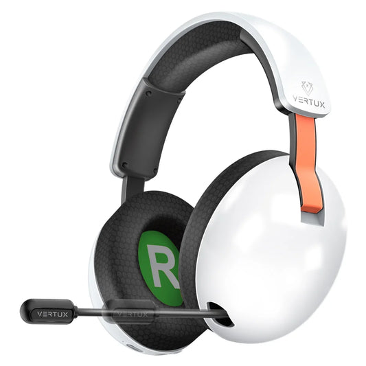 Vertux BB-8 Gaming Headset – Tri-Mode Connectivity, 50mm Drivers, Retractable Mic, 80H Bluetooth Playtime
