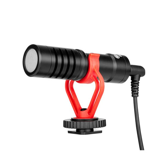 BOYA BY-BM3031 Super‑Cardioid On‑Camera Shotgun Microphone | 3‑Position Gain | 80 Hz High‑Pass Filter | Headphone Jack | Shockmount