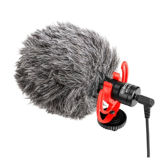 BOYA BY-BM3031 Super‑Cardioid On‑Camera Shotgun Microphone | 3‑Position Gain | 80 Hz High‑Pass Filter | Headphone Jack | Shockmount