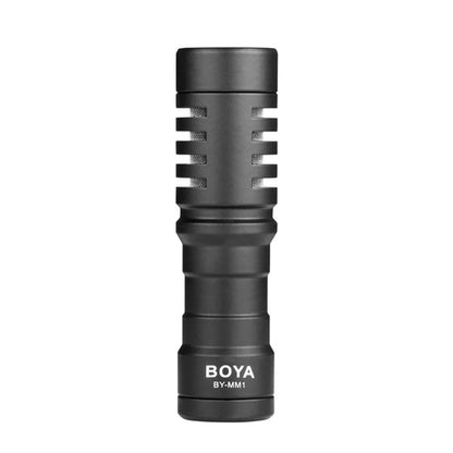 BOYA BY-BM3031 Super‑Cardioid On‑Camera Shotgun Microphone | 3‑Position Gain | 80 Hz High‑Pass Filter | Headphone Jack | Shockmount