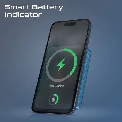 Promate Blade‑10 10 000 mAh MagSafe Power Bank | 15 W Wireless | 20 W USB‑C PD | Smart Indicator | Aluminum Sleek Design