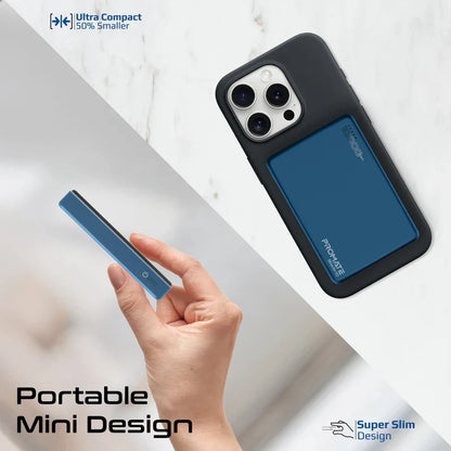 Promate Blade‑10 10 000 mAh MagSafe Power Bank | 15 W Wireless | 20 W USB‑C PD | Smart Indicator | Aluminum Sleek Design