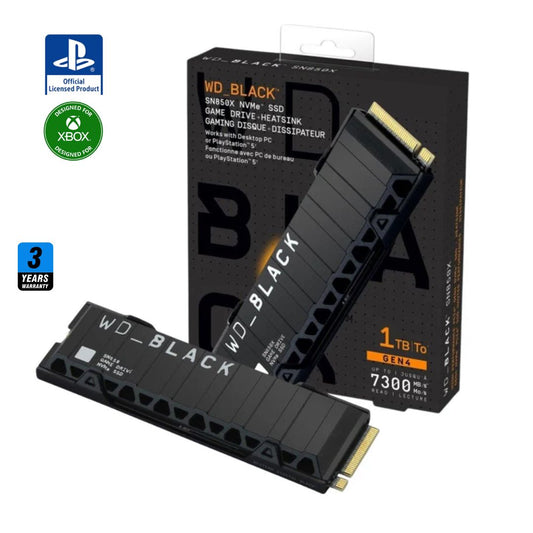 WD BLACK SN850 1TB with Heatsink | 7300MB/s M.2 NVME | PCIe 4.0