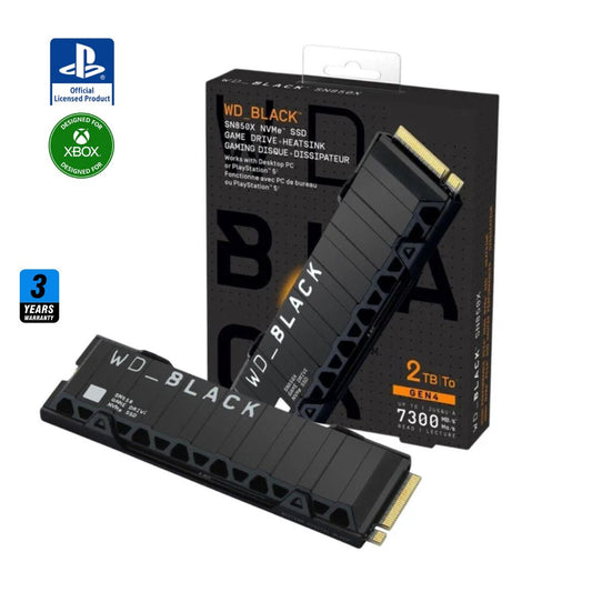 WD BLACK SN850 2TB with Heatsink | 7300MB/s M.2 NVME | PCIe 4.0