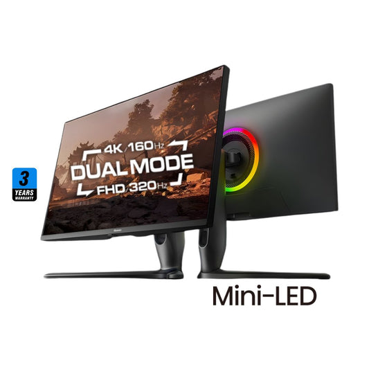 Hisense 27G7Q-Pro 27 Dual Refresh rate 4K (3840x2160) (160Hz 4K | 320Hz FHD) 1Ms IPS Mini-Led Flat