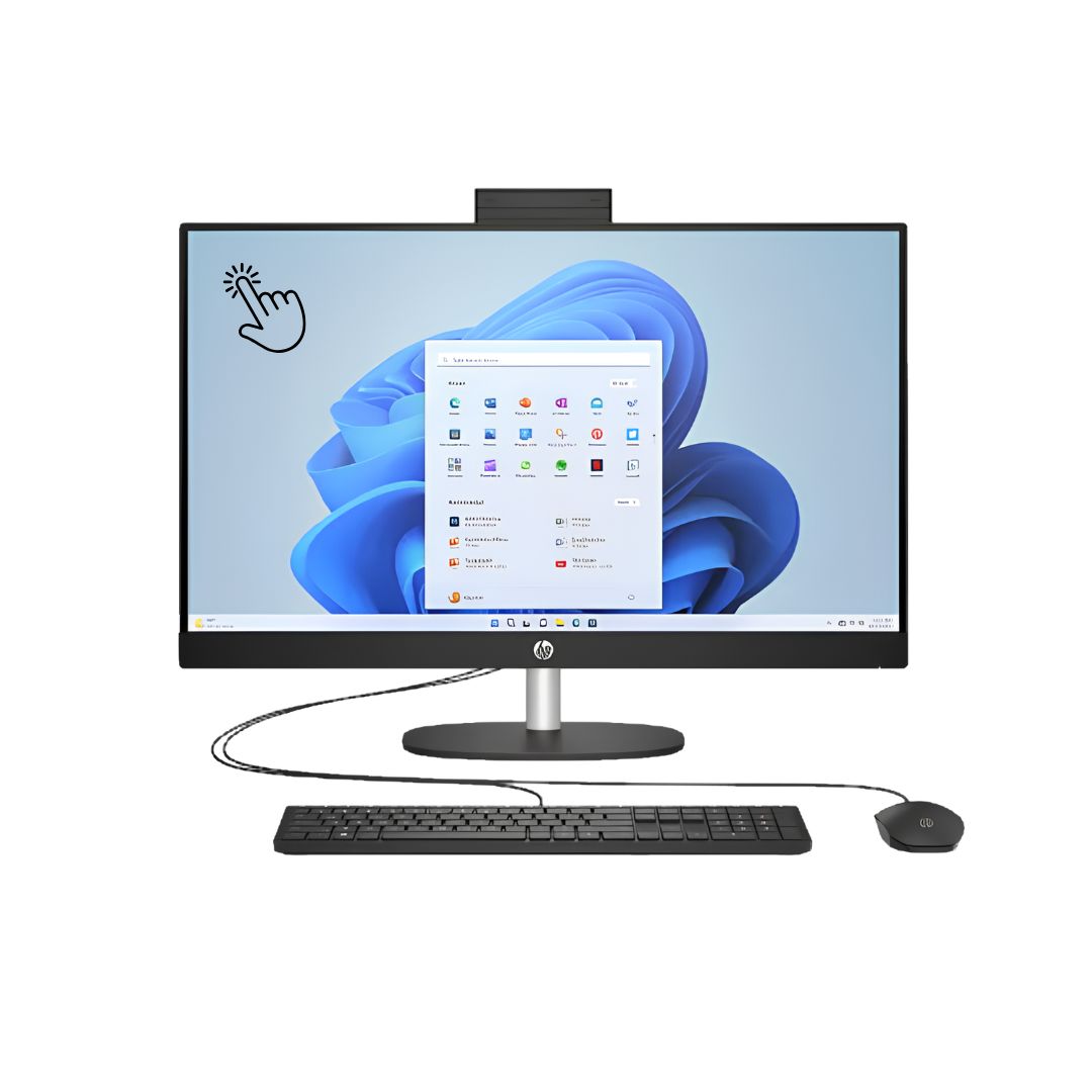 All in One HP 27-CR0155NH | Intel Core i7-1355U | RAM 8GB | SSD 512GB | Intel Iris Xe Graphics | 27 FHD IPS Touch Screen | Black
