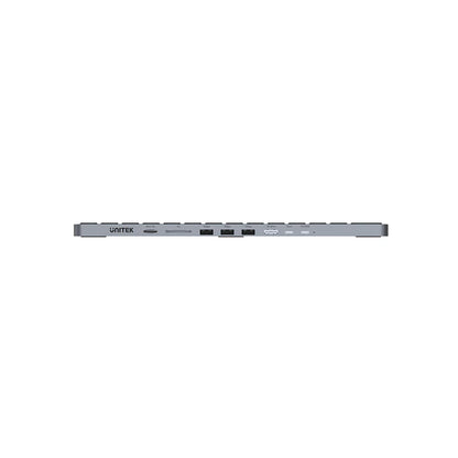 UNITEK Keyboard | 9-in-1 USB-C Hub with Triple Display | USB-C to HDMI Adapter Supporting 4K HDMI | 100W PD | and 4 USB Ports