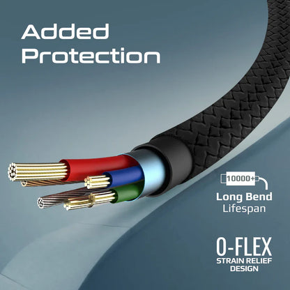 Promate xCord-Ai200 2M USB-A to Lightning Cable | 10W Charging | 480Mbps Data Transfer | Silicone Anti-Tangle | 10 | 000 Bend Test