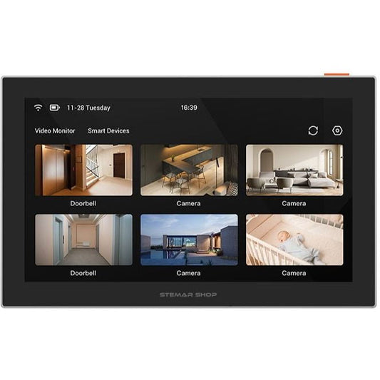 EZVIZ SD7 7-Inch Smart Screen Monitor with Touch Display | Two-Way Talk | Battery Power & Wi-Fi for EZVIZ Cameras | Doorbells & Locks