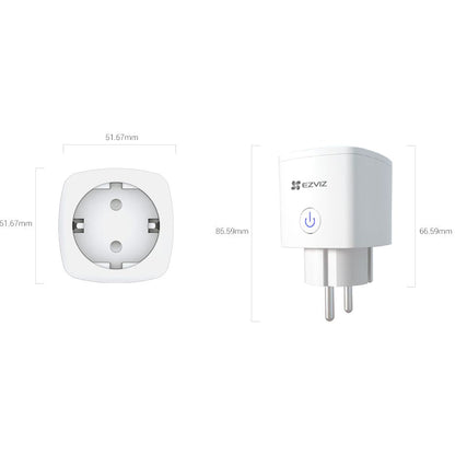 EZVIZ T30 Smart Plug with Energy Monitoring | Voice Control | and Remote Scheduling