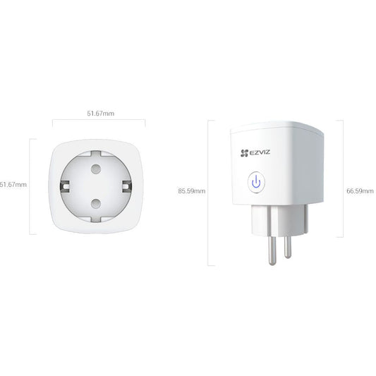 EZVIZ T30 Smart Plug with Energy Monitoring | Voice Control | and Remote Scheduling