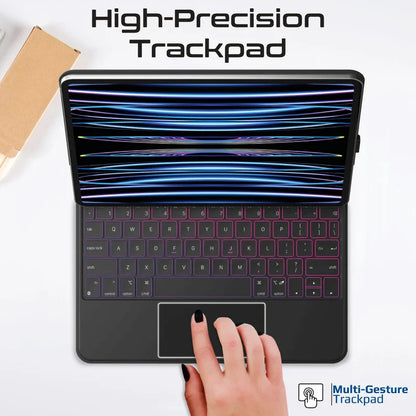 Promate FlexKeys-11Pro Folio Touch Wireless iPad Keyboard Case with Backlight and Smart Connector