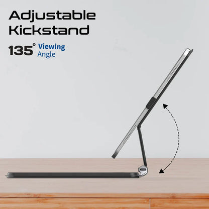 Promate FlexKeys-11Pro Folio Touch Wireless iPad Keyboard Case with Backlight and Smart Connector