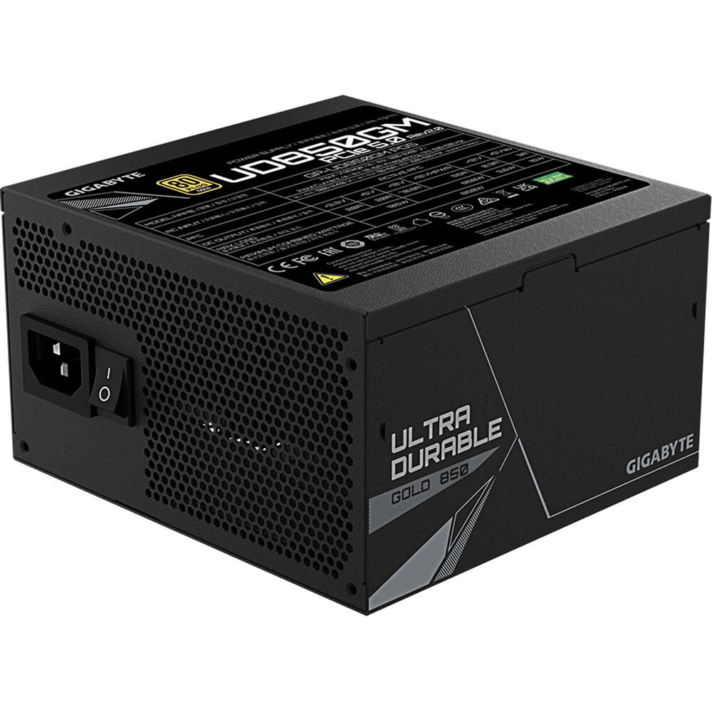 GIGABYTE UD850GM PG5W 850W 80 PLUS Gold Power Supply | PCIe 5.0 Ready | Fully Modular