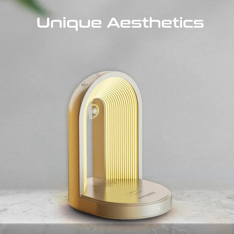 Promate Globe-QI | 3-in-1 LED Night-Lamp | Bluetooth Speaker & 15 W Wireless Charger